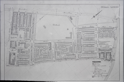853535 Plattegrond van een deel van de stad Utrecht (het gebied tussen de Amsterdamsestraatweg/ Marnixlaan/ de vecht en ...